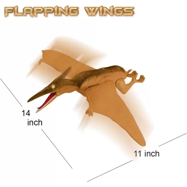imageLiberty Imports Remote Control RC Dragon Toy LED Light Up Walking Dragon Roaring and Spraying Smoke Shaking Head Light Up Eyes and SoundsPterodactyl