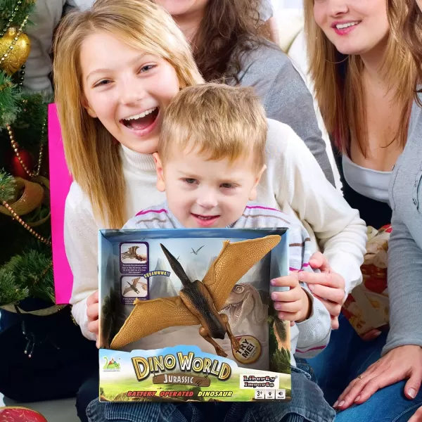 imageLiberty Imports Remote Control RC Dragon Toy LED Light Up Walking Dragon Roaring and Spraying Smoke Shaking Head Light Up Eyes and SoundsPterodactyl