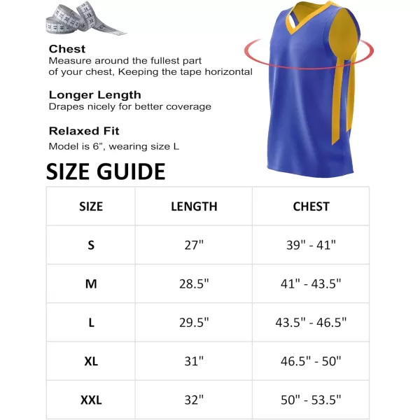 imageLiberty Imports Reversible Mens Mesh Athletic Basketball Jersey Single for Team ScrimmageBlueYellow