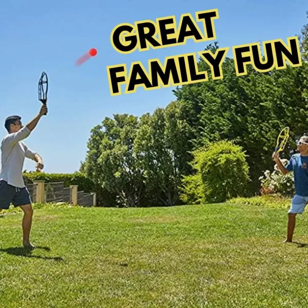 imageLiberty Imports Trackball Sport Chuck and Catch Ball  2 Player Lacrosse Racket Toy Classic Backyard Game Set Outdoor Play for Kids ampamp Adults