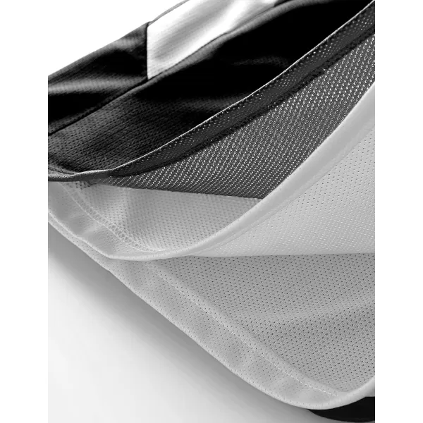 imagePack of 10 Reversible Mens Mesh Performance Athletic Basketball Jerseys  Blank Team Uniforms for Sports Scrimmage BulkBlackWhite