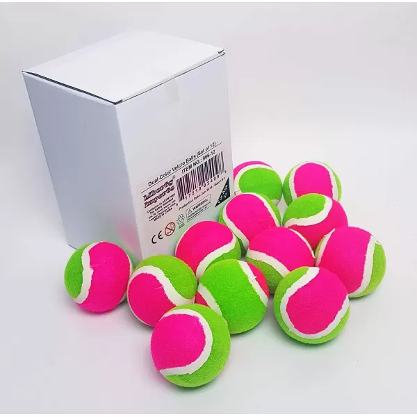 imageReplacement Sticky Balls for Toss and Catch Sports Game Hook and Loop Refill Pack 1 Dozen Bulk Set of 12