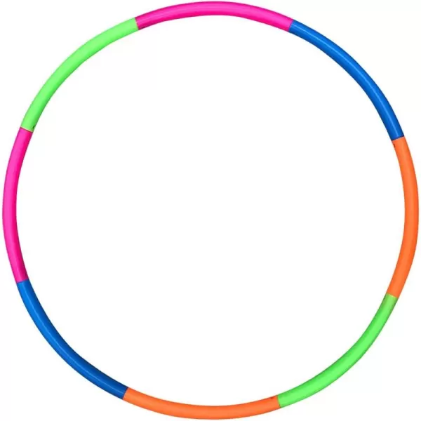 image42quot Exercise Hoop Snap Together Detachable Adjustable Weight Plastic Large Toy Hoop Spinning Rings for Sports and Playing