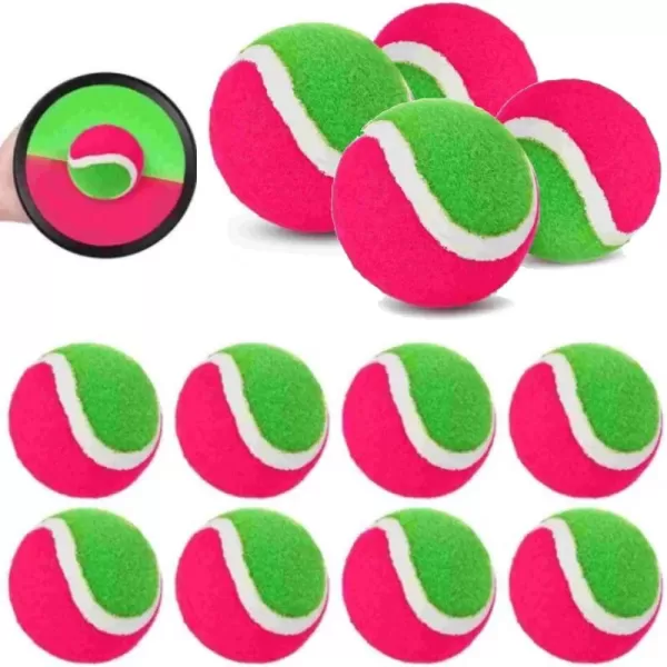 imageReplacement Sticky Balls for Toss and Catch Sports Game Hook and Loop Refill Pack 1 Dozen Bulk Set of 12