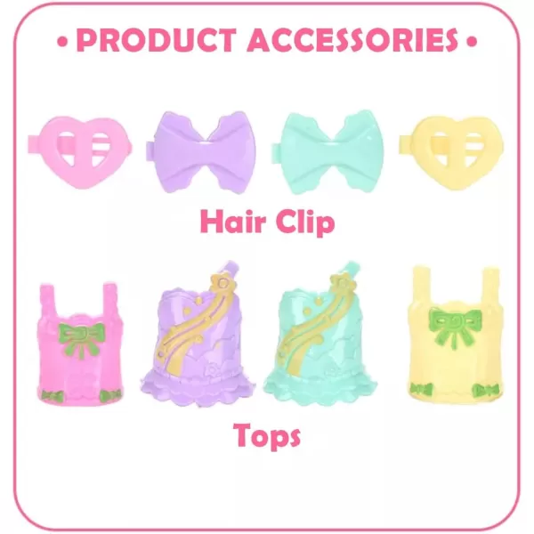 image12 Pack Mermaid Dolls Pretend Playset  6quot Mini Figures Toy Bundle Set with Removable Accessories  Ideal for Kids Girls Party Favors and Imaginative Playtime
