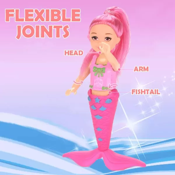 image12 Pack Mermaid Dolls Pretend Playset  6quot Mini Figures Toy Bundle Set with Removable Accessories  Ideal for Kids Girls Party Favors and Imaginative Playtime