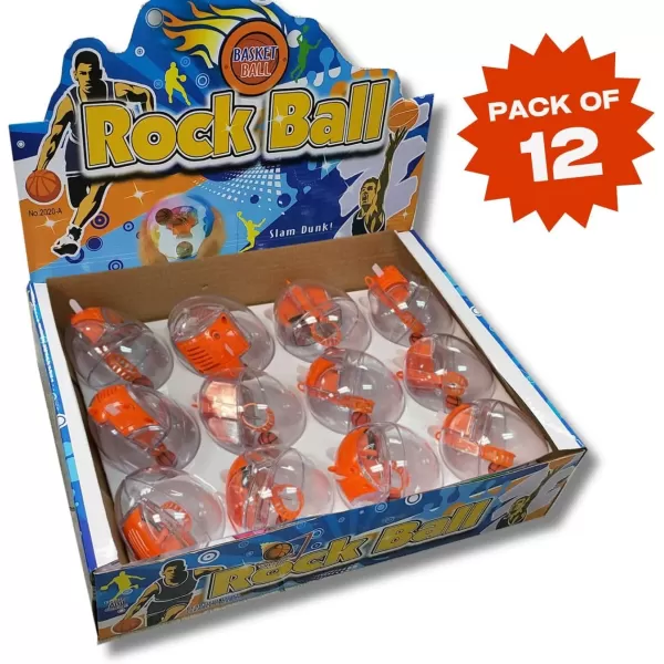 image12 Pack Mini Basketball Electronic Handheld Shoot ampamp Score Hoop Game with LED Lights ampamp Sounds Bulk Toys Birthday Party Favors Prizes for Kids Adults