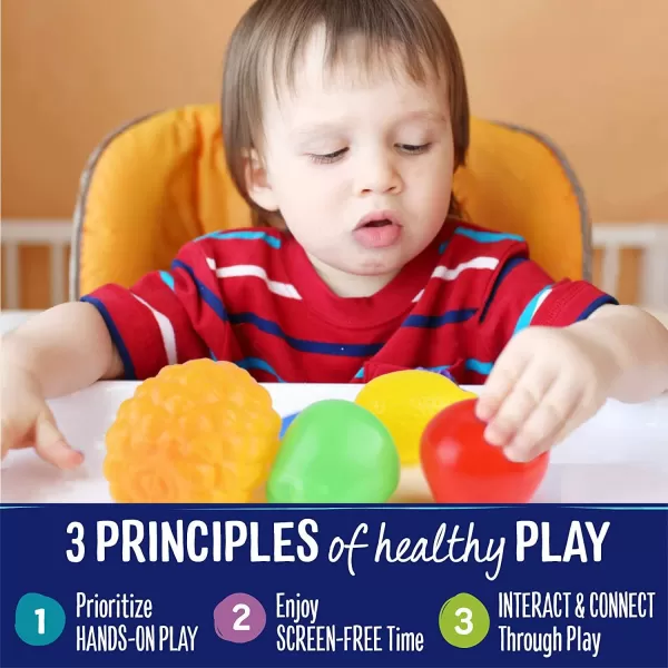 image20 Pieces Play Fruits Playset  LifeSized Toy Food for Kids Kitchen Healthy Farmers Market Grocery Pretend Play Plastic Toy Set for Toddlers