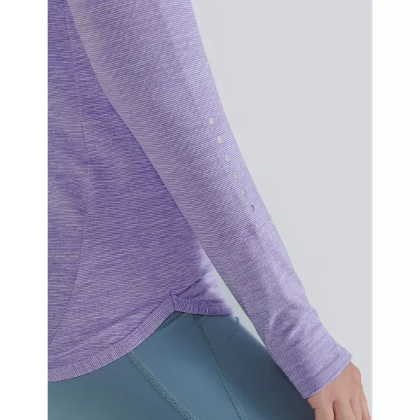 image3 Pack Womens Thermal Fleece Shirts Long Sleeve Mock Turtleneck Running Active Tops Workout Cold Weather GearAquaCharcoalLavender
