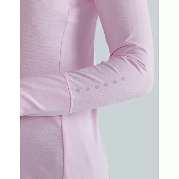 image3 Pack Womens Thermal Fleece Shirts Long Sleeve Mock Turtleneck Running Active Tops Workout Cold Weather GearGrayBaby BlueLight Pink