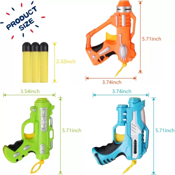 image6 Pack Mini Foam DartFiring Blasters Micro Toy Guns with 36 Darts  Multi Pack Nerf Compatible Bulk Party Favors Supplies for Kids
