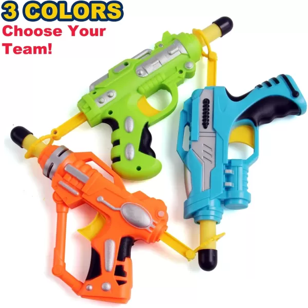 image6 Pack Mini Foam DartFiring Blasters Micro Toy Guns with 36 Darts  Multi Pack Nerf Compatible Bulk Party Favors Supplies for Kids