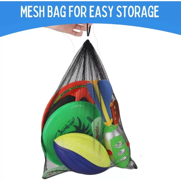image8in1 Sports Combo Play Set  Ultimate Outdoor Family Backyard Games with Foam Football Flying Discs Aero Rings Boomerang Whistling Missiles  Throw ampamp Catch Fun Activities for Kids