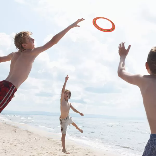 imageFlying Aero Discs 6 Pack Sports Outdoor Pro Flyer Rings  Plastic Toy Ultimate Glider Toss Game for Kids and Adults 11 inches