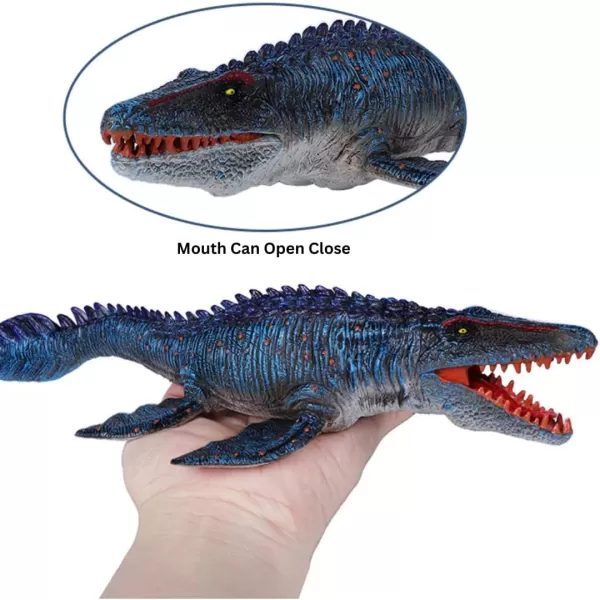 imageJurassic Large Mosasaurus Dinosaur Toy Figure 134quot Realistic Giant Sea Monster Figurine Educational Prehistoric Water World Ocean Creature for Model Decoration Display Collectors