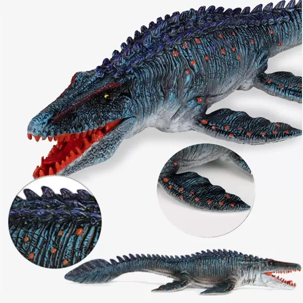 imageJurassic Large Mosasaurus Dinosaur Toy Figure 134quot Realistic Giant Sea Monster Figurine Educational Prehistoric Water World Ocean Creature for Model Decoration Display Collectors