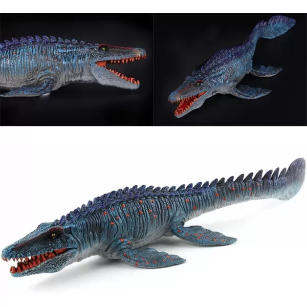imageJurassic Large Mosasaurus Dinosaur Toy Figure 134quot Realistic Giant Sea Monster Figurine Educational Prehistoric Water World Ocean Creature for Model Decoration Display Collectors