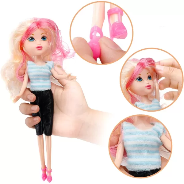 imageLiberty Imports 12 Pack American Fashion Beauty Dolls in Individual Boxes  10quot Girls Runway Divas Multipack Toys Bundle Bulk Party Favors Supplies 10quot