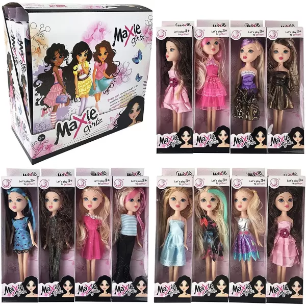 imageLiberty Imports 12 Pack American Fashion Beauty Dolls in Individual Boxes  10quot Girls Runway Divas Multipack Toys Bundle Bulk Party Favors Supplies 10quot