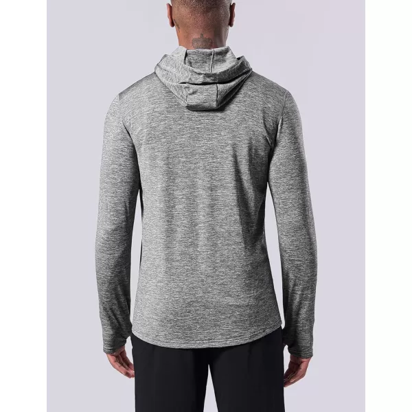 imageLiberty Imports 2Pack Mens ZipUp Hoodies with Zipper Pockets Lightweight Fleece Sweatshirts for Running Casual Activewear2pack Gray  Navy