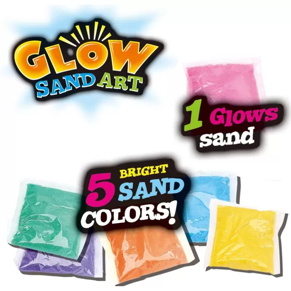 imageLiberty Imports Create Your Own Sand Art Kit DIY Arts and Crafts Activity  Includes 1 Glow Sand 5 Sand Art Bottles 5 Bright Sand Colors Designing Tool ampamp More