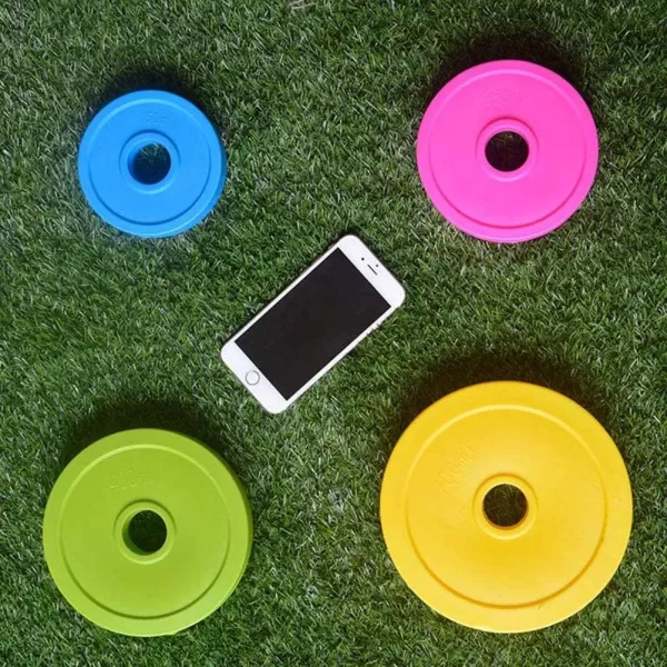 imageLiberty Imports Kids Barbell Weight Set  Adjustable Workout Toy Equipment for Children Pretend Play Exercise  Toddler Beginner Gym Fitness Weightlifting and Powerlifting 32 inches multicolored