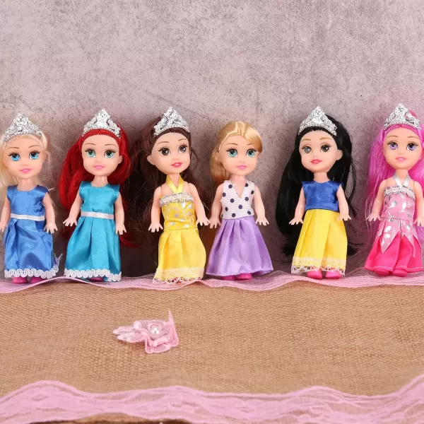 imageLiberty Imports Little Royal Princess Toddler Dolls with Dresses Girls Imaginative Pretend Play Small Dolls Party Favors Collection 6 Pack12 Pack