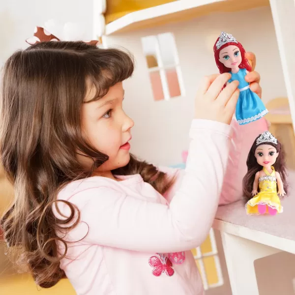 imageLiberty Imports Little Royal Princess Toddler Dolls with Dresses Girls Imaginative Pretend Play Small Dolls Party Favors Collection 6 Pack12 Pack