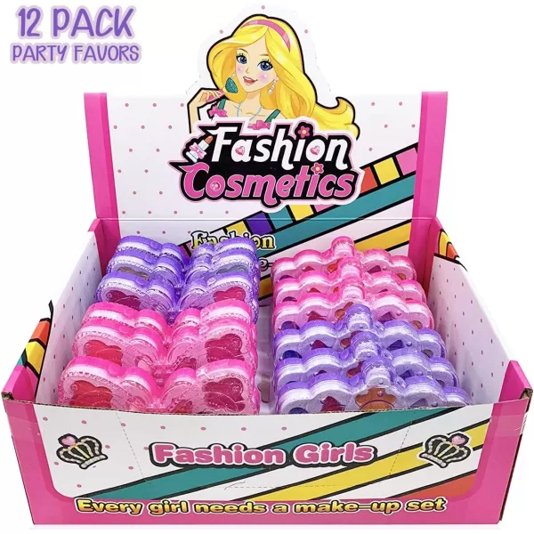 imageLiberty Imports Petite Girls Cosmetics Play Set  Washable and Non Toxic  Princess Real Makeup Kit with Case  Ideal Gift for Kids 12 Pack Favors