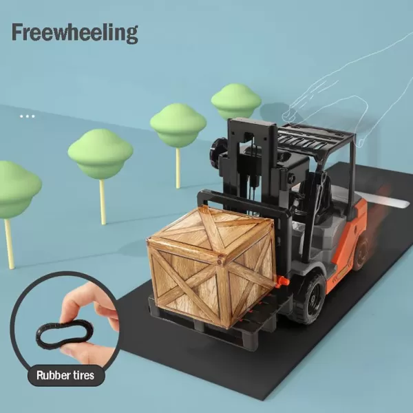 imageLiberty Imports Toy Forklift Truck with Pallet ampamp Cargo  122 Scale Friction Powered Wheels ampamp Manual Lifting Control  Warehouse Lifting Vehicle for Kids Play
