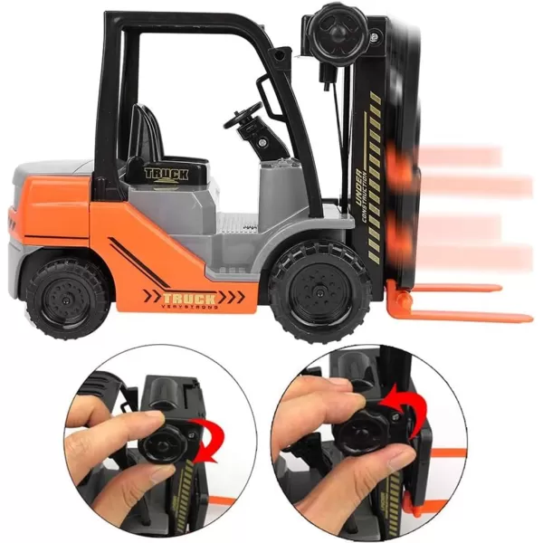 imageLiberty Imports Toy Forklift Truck with Pallet ampamp Cargo  122 Scale Friction Powered Wheels ampamp Manual Lifting Control  Warehouse Lifting Vehicle for Kids Play