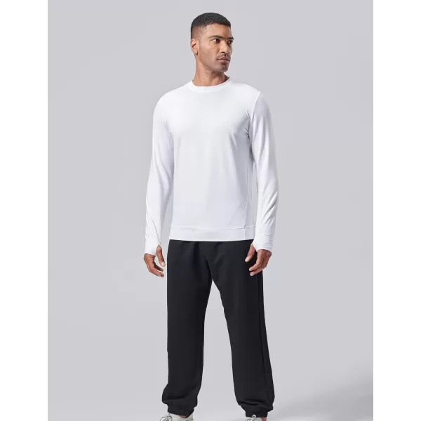 imageLiberty Pro 3Pack Thermal Fleece Active Long Sleeve Shirts for Men Athletic Crewneck Pullover SweatshirtsGrayBlackWhite