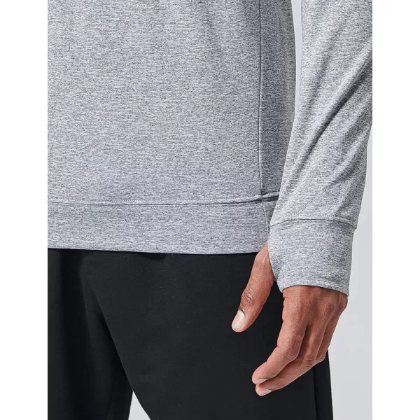 imageLiberty Pro 3Pack Thermal Fleece Active Long Sleeve Shirts for Men Athletic Crewneck Pullover SweatshirtsGrayBlackWhite