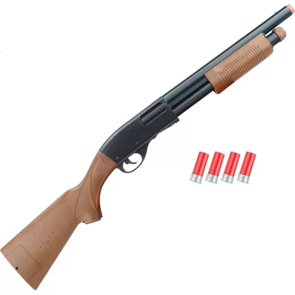 imageLiberty Imports Kids Toy Pump Action Shotgun Hunting Rifle with Ejecting Shells  Realistic Electronic Gun Sounds 30Inches