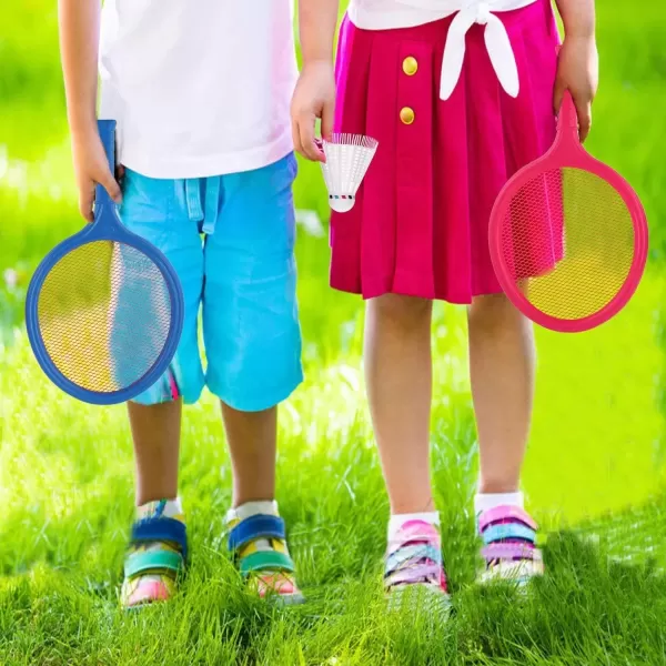 imageBadminton Racket Set for Kids Toddlers with 2 Paddles Ball and Birdie  Junior Kindergarten Student Outdoor Sports Tennis Racquet Play Game Beach Toys