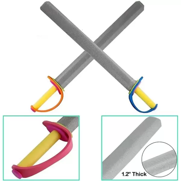 imageLiberty Imports 26quot Giant Pirate Foam Swords Large Toy Set  Kids Birthday Party Activities Event Favors 8 Pack