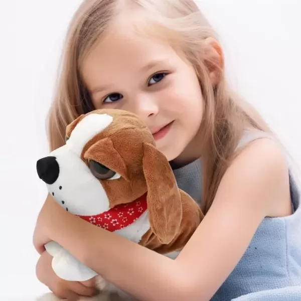 imageLiberty Imports Cute Interactive Puppy Dog Plush  Animated Walking Barking Sitting Electronic Toy Pet with Sound and Touch Control  Animal Companion for Kids