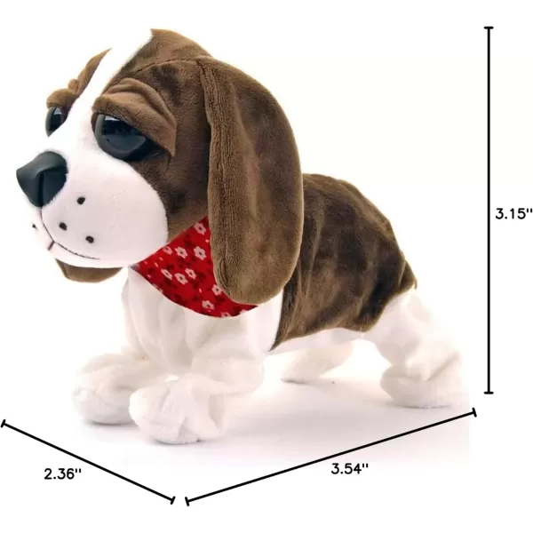 imageLiberty Imports Cute Interactive Puppy Dog Plush  Animated Walking Barking Sitting Electronic Toy Pet with Sound and Touch Control  Animal Companion for Kids
