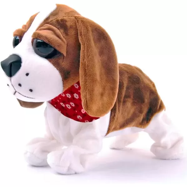 imageLiberty Imports Cute Interactive Puppy Dog Plush  Animated Walking Barking Sitting Electronic Toy Pet with Sound and Touch Control  Animal Companion for Kids