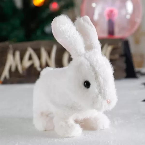 imageLiberty Imports Plush Bunny Rabbit Pet Electronic Toy  Walking Hopping Wiggle Ears Twitch Nose Sounds for Kids