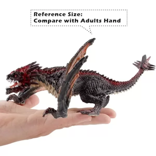 image8quot Dragon Toy Figure Realistic Plastic Ancient Mythological Fire Creature Model Decoration Collector Figurine for Kids Adults