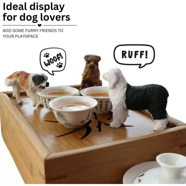 imageLiberty Imports 18 PCS Large Dog Figurines Playset 4quot Toy Pet Puppy Realistic Play Figures Canine Bulk Animal Variety Cake Toppers Party Favors for Kids