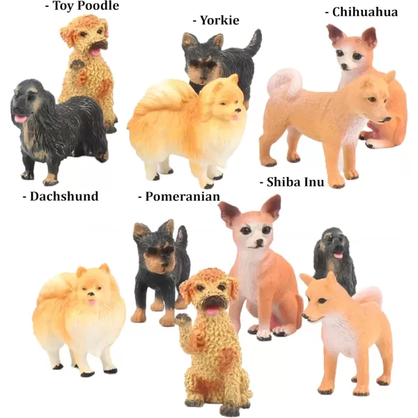 imageLiberty Imports 18 PCS Large Dog Figurines Playset 4quot Toy Pet Puppy Realistic Play Figures Canine Bulk Animal Variety Cake Toppers Party Favors for Kids