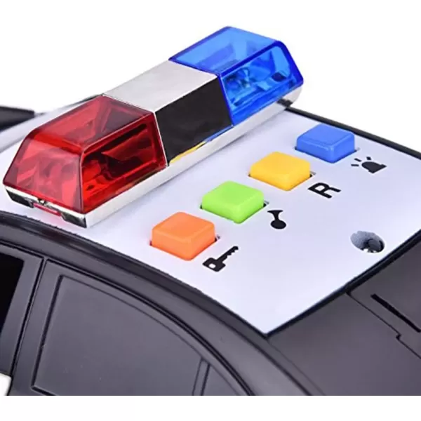 imageLiberty Imports Toy Police Car with Light ampamp Sounds  Friction Powered Plastic Patrol Cop Play Vehicle with Openable Doors for Kids
