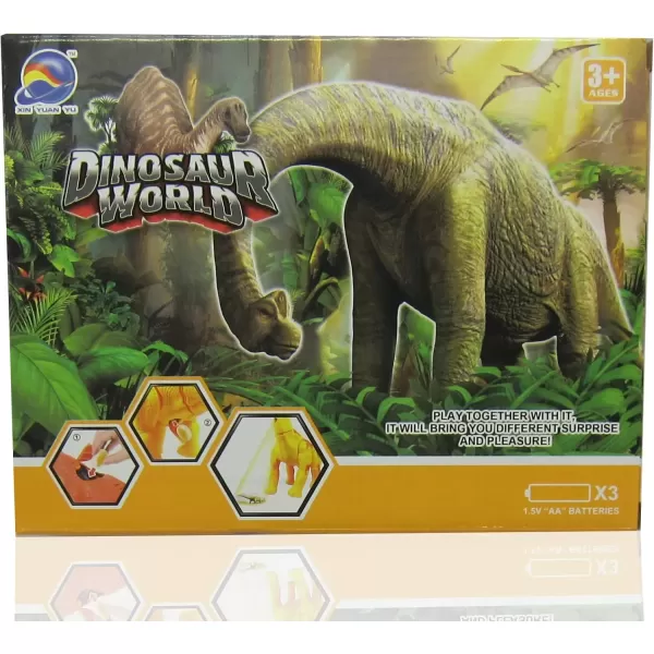 imageLiberty Imports Egg Laying Jurassic Brachiosaurus Dinosaur Electronic Battery Powered Toy Figure with Swinging Action Roaring Sounds and LED Lights Gift for Kids Assorted Colors