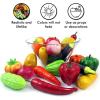 image24 PCS Realistic Artificial Fake Vegetables Lifelike Decorative Foam Food Set Faux Veggies for Home Kitchen Decor Set Photo Props