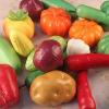 image24 PCS Realistic Artificial Fake Vegetables Lifelike Decorative Foam Food Set Faux Veggies for Home Kitchen Decor Set Photo Props