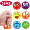 image24 Pack  Mini Soft Foam Squeeze Balls 25quot Toy Stress Relief Bulk Educational Novelties for Kids School Classroom Party Favors Rewards Multicolored 25quot