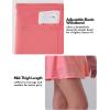 image3 Pack Girls Athletic Skirts with Builtin Shorts and Pockets Youth Kids Skorts Tennis Golf RunningNavyLavenderPeach Pink