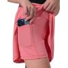 image3 Pack Girls Athletic Skirts with Builtin Shorts and Pockets Youth Kids Skorts Tennis Golf RunningNavyLavenderPeach Pink